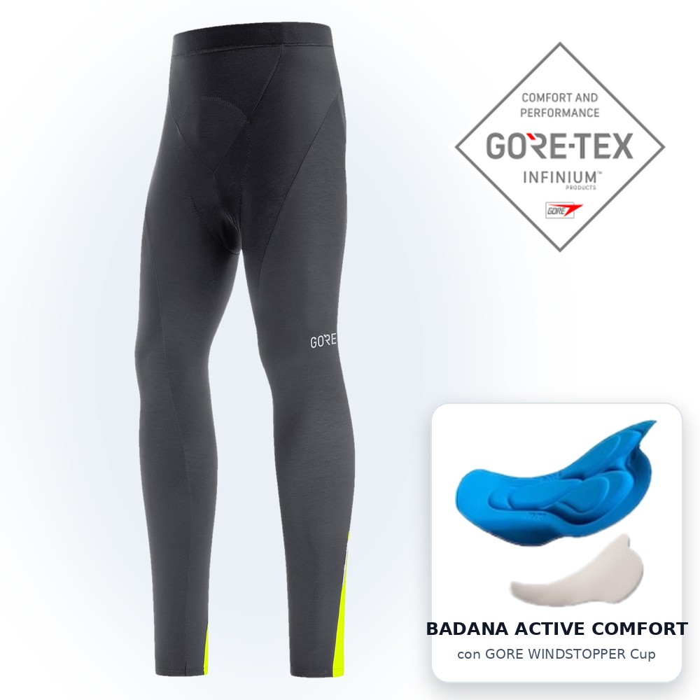 GOREWEAR C3 Thermo — Mallas de Ciclismo de Invierno con Badana para Hombre